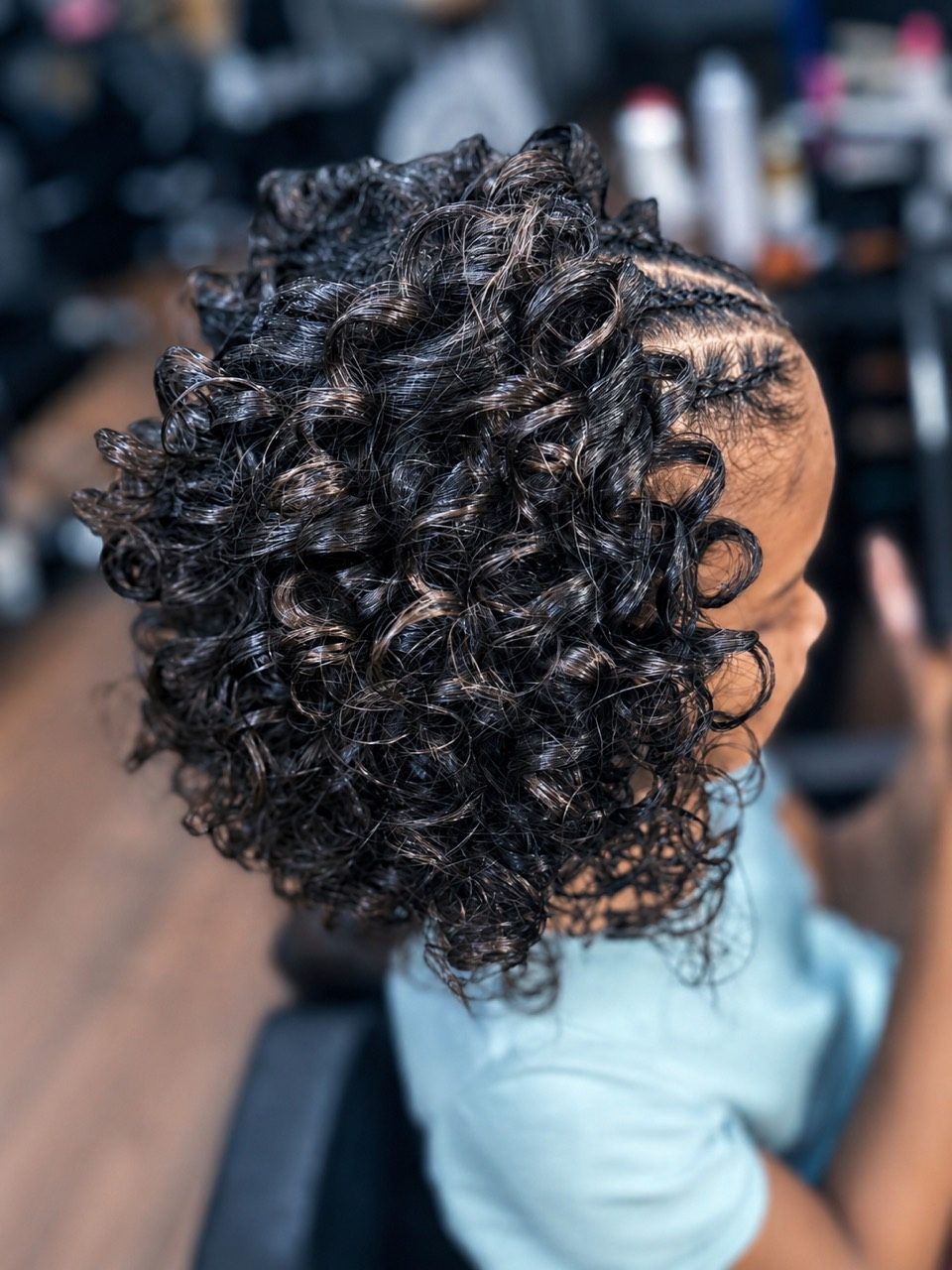 Rizos y styling realizado por Gaby