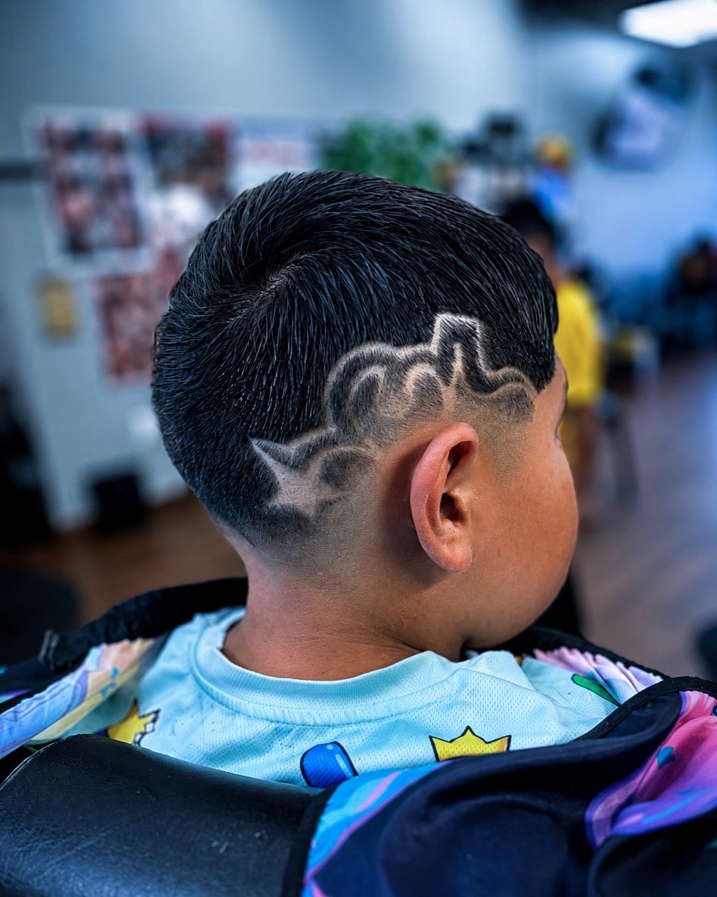 Diseño en corte de niño realizado por Lupe