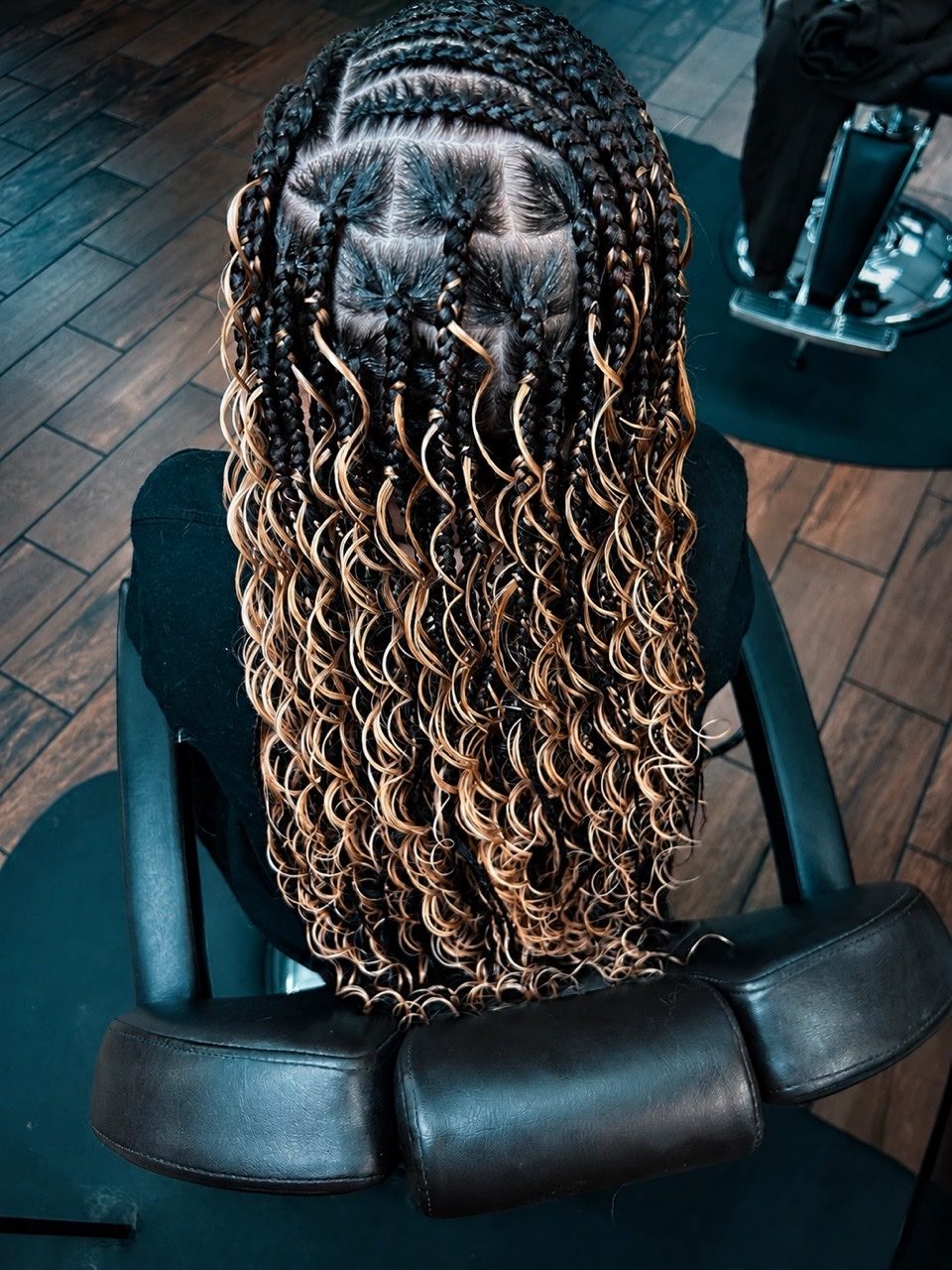 Trabajo de trenzas realizado por Mandy