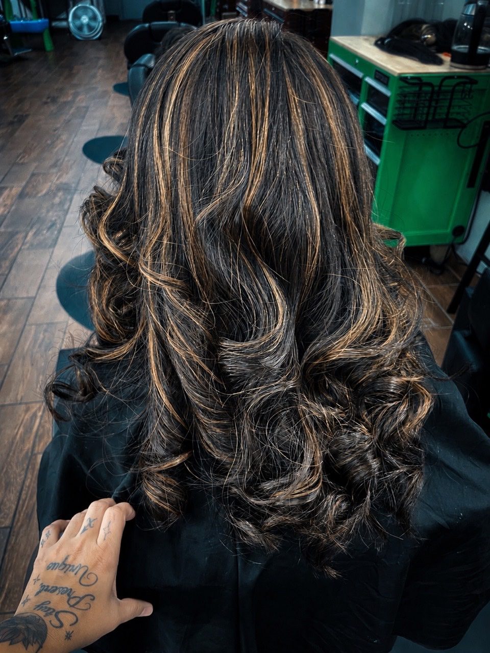 Styling con rizos realizado por Mandy