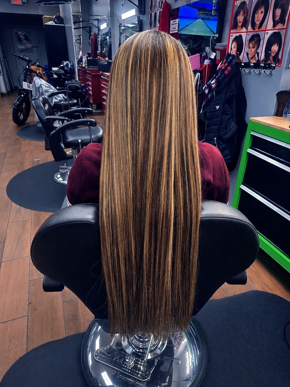 Trabajo de color y cabello largo realizado por Silvia